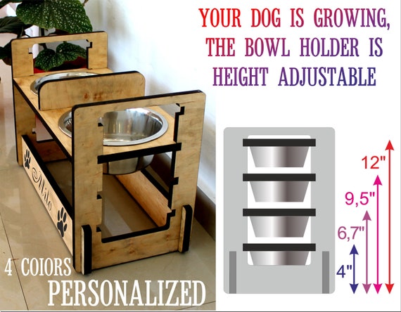 Adjustable Elevated Dog Bowls