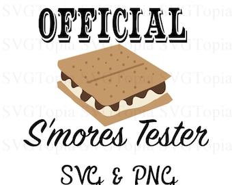Official S'mores Tester SVG and PNG Clip Art for Die Cut Machines like Cricut and Silhouette Cut File Cuttable File