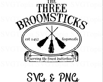 Download Three broomsticks | Etsy