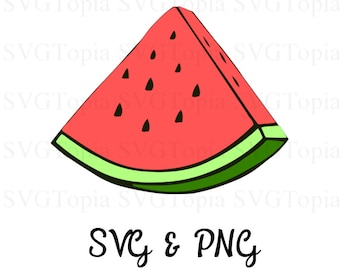 Wassermelone Obst SVG und PNG Cliparts für sterben schneiden Maschinen wie Cricut und Silhouette geschnitten Datei