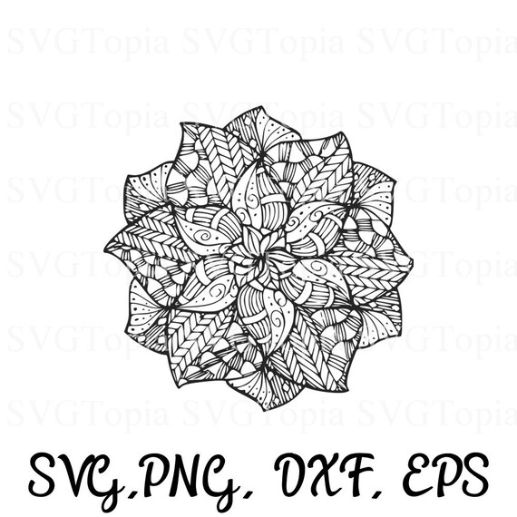Flower Svg Png Eps Dxf Clip Art For Die Cut Machines Like Etsy