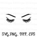 Eyelashes SVG PNG EPS Dxf Clip Art for Die Cut Machines like Cricut and Silhouette Cut File Cuttable Makeup Mascara svg 