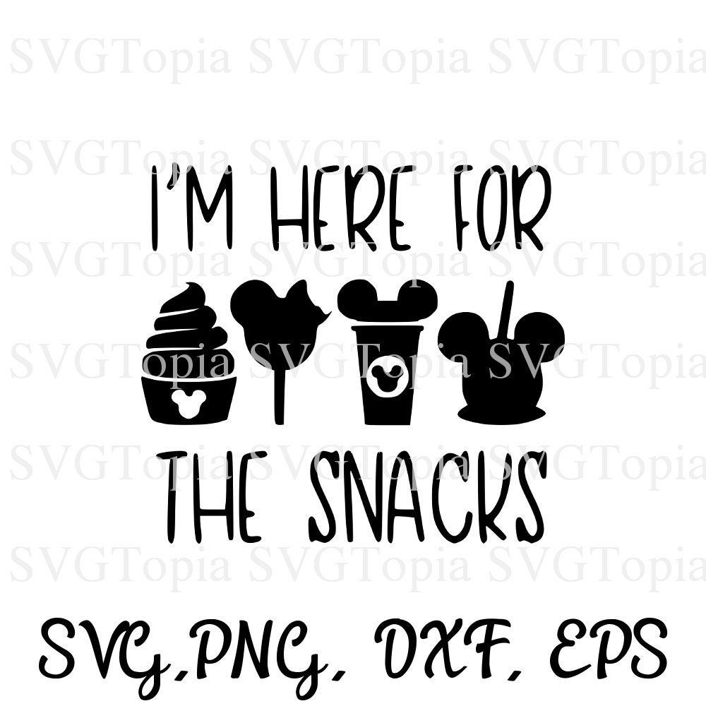 Download Disney Snacks Svg Png Eps Dxf Clip Art For Die Cut Like Cricut Etsy
