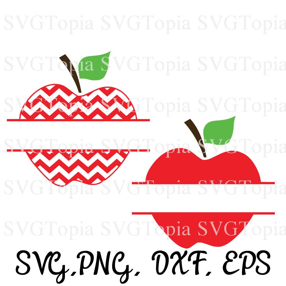 Download Split Apple Fruit Svg Png Eps Dxf Clip Art For Teachers For Etsy