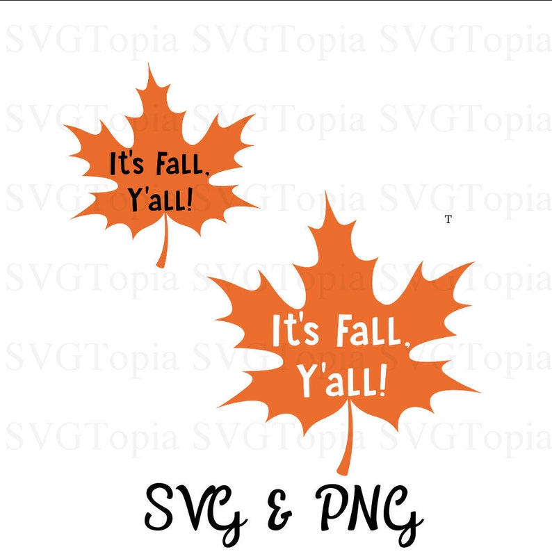 It's Fall Y'all SVG and PNG Clip Art for Die Cut - Etsy