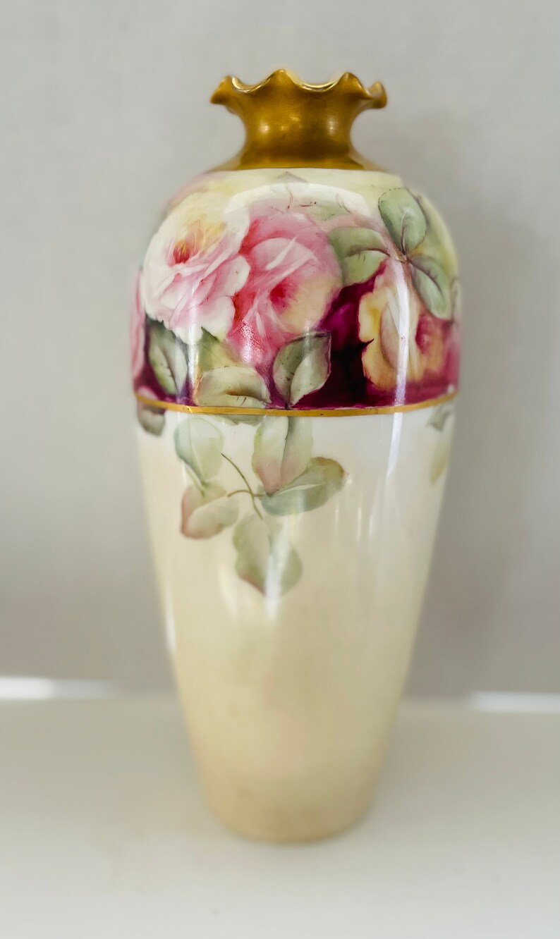 RARE American Belleek Willets Vases Signed by the Same Artist Etsy