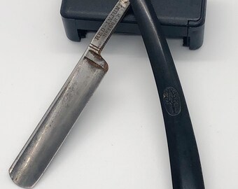 H Boker Red Injun Razor No. 100 R.P - Vintage Straight Razor