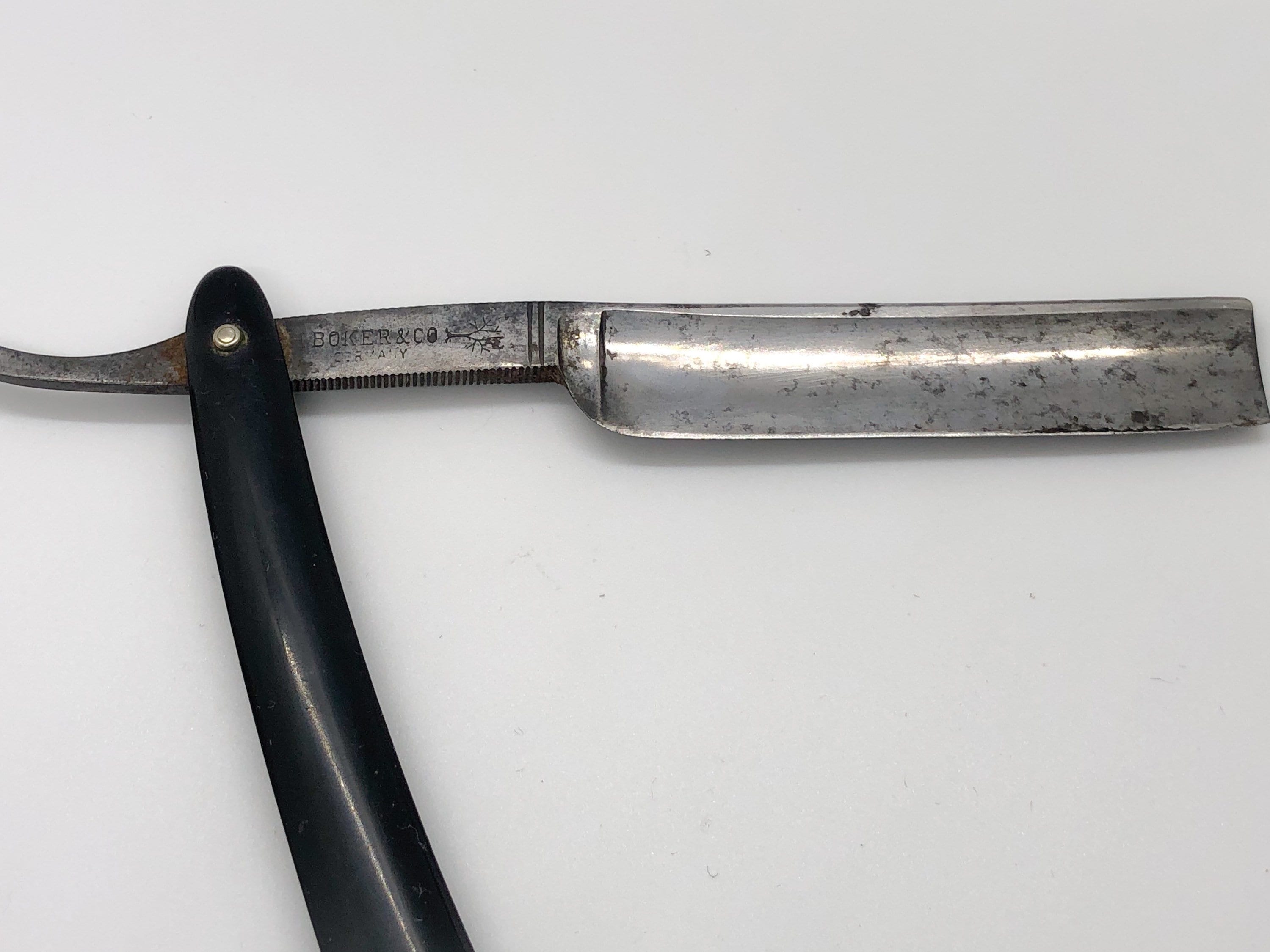 H Boker Red Injun Razor No. 101 - Vintage Straight Razor - Etsy