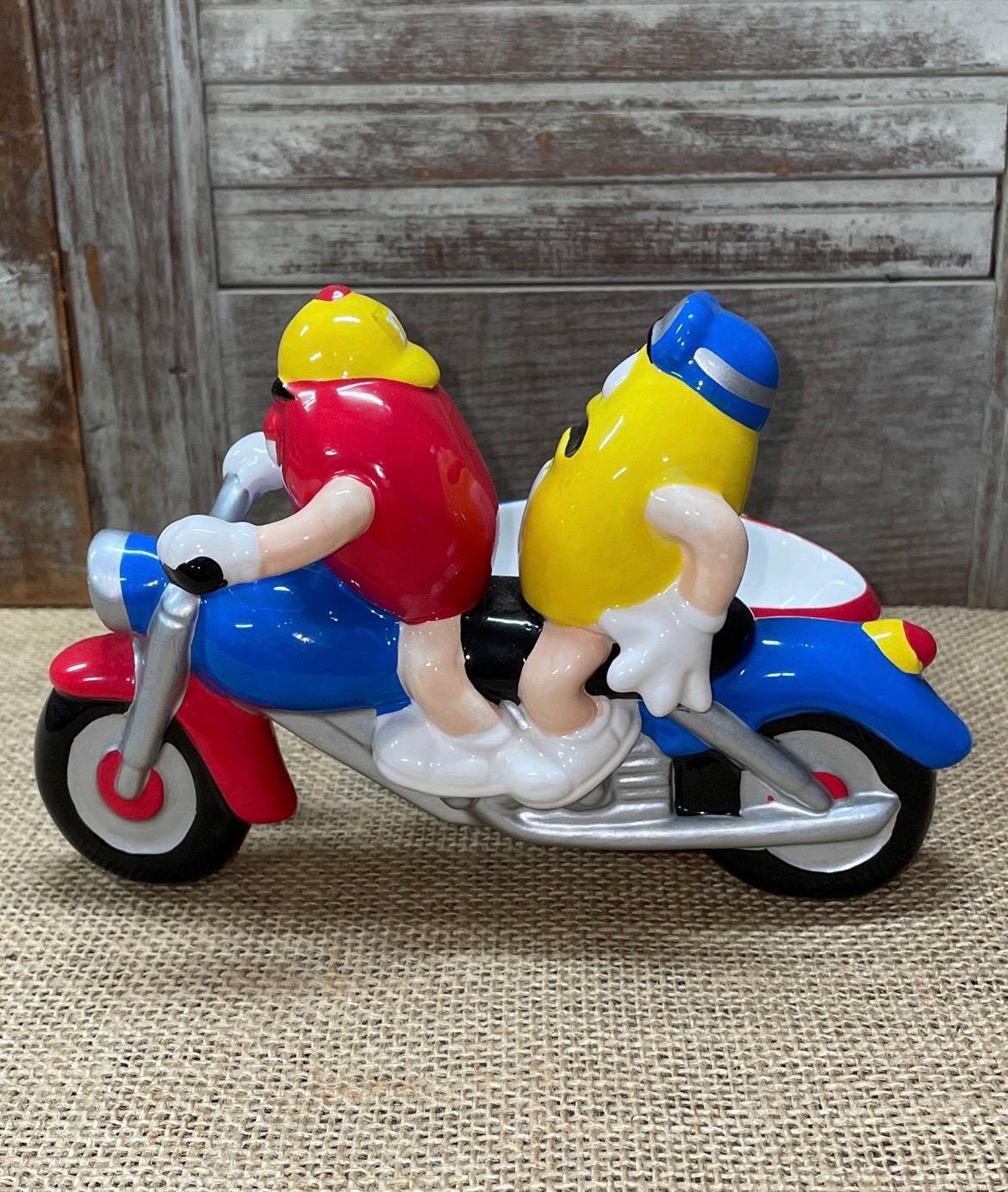 M&m's Motorcycle With Sidecar Candy Dish Ceramic Galerie