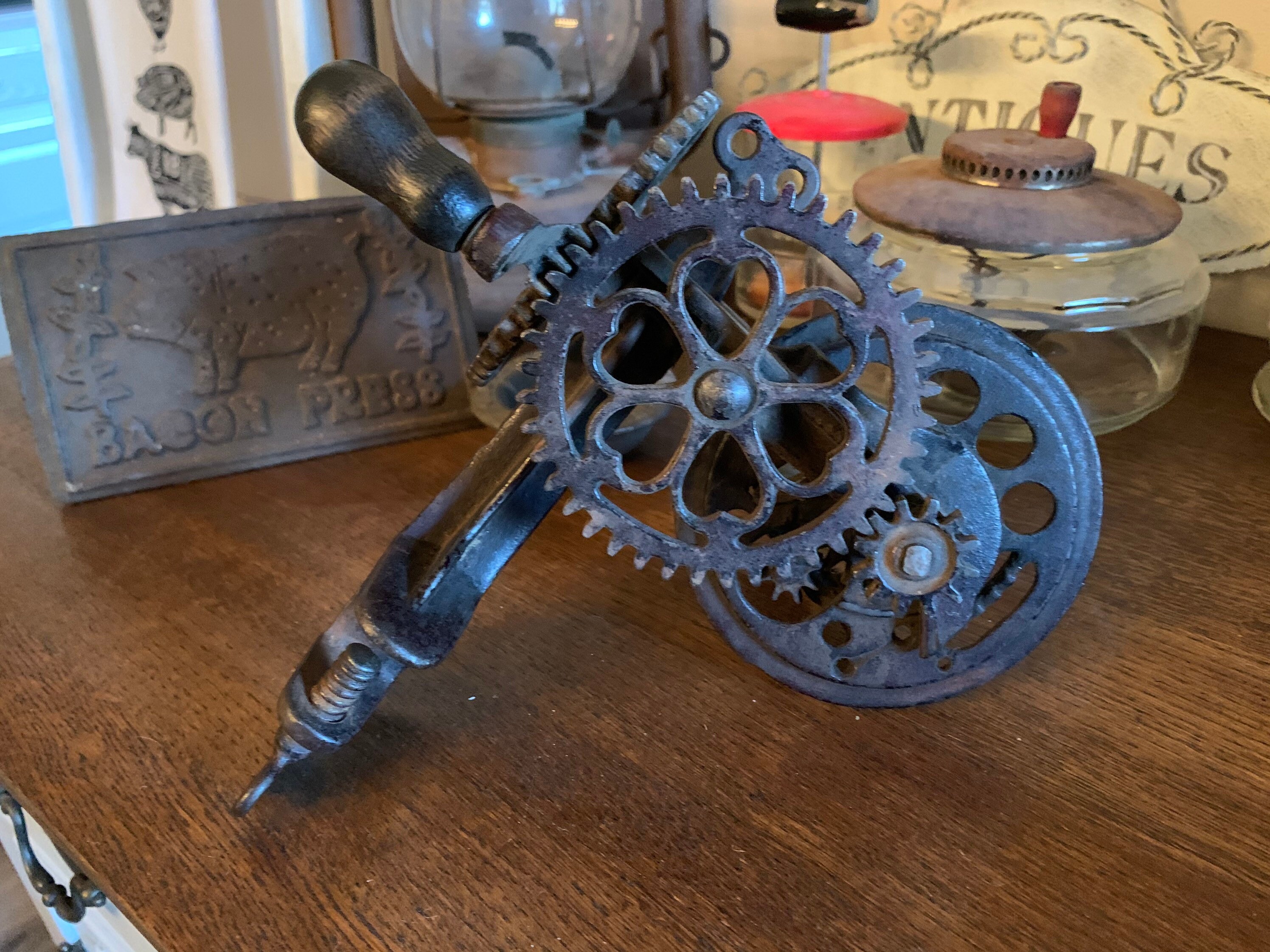 Vintage Sinclair Scott Apple peeler Antique Cast Iron Apple Etsy