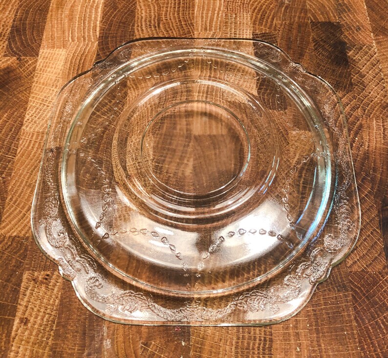 Federal Glass Co. Clear Depression Glass Cup and Saucer Etsy