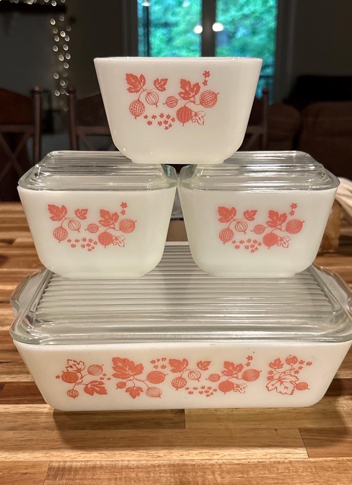Pyrex Gooseberry Refrigerator Dishes - Etsy