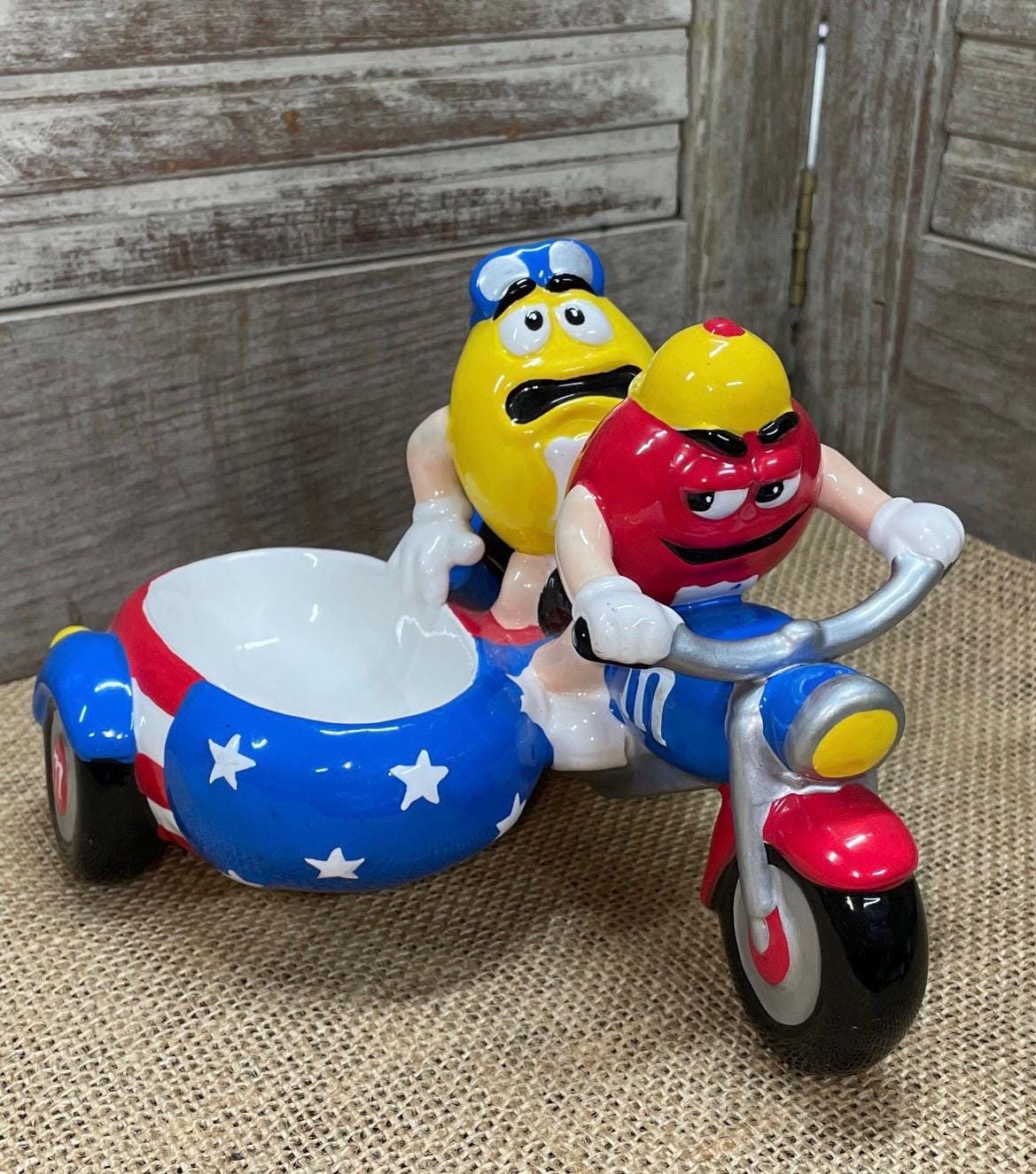 m&m's 陶器バイク M&m's Motorcycle With Sidecar Candy Dish Ceramic Galerie