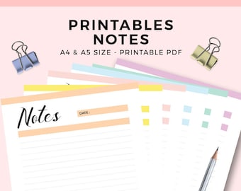 Printable Lined Paper | Planner Inserts