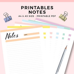 Printable Lined Paper | Planner Inserts
