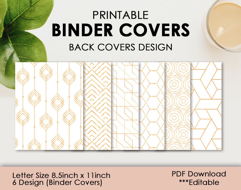 Modelli modificabili per copertine e dorsi di raccoglitori - Etsy Italia, image size:794x627