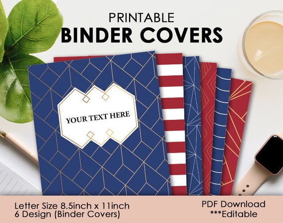 Printable Binder Cover Templates - Etsy