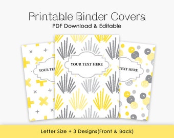 Printable Binder Cover | Planner Cover Printable | Binder Cover in Boho Style | Binder Cover Template | Modern Binder Cover | Happy Planner