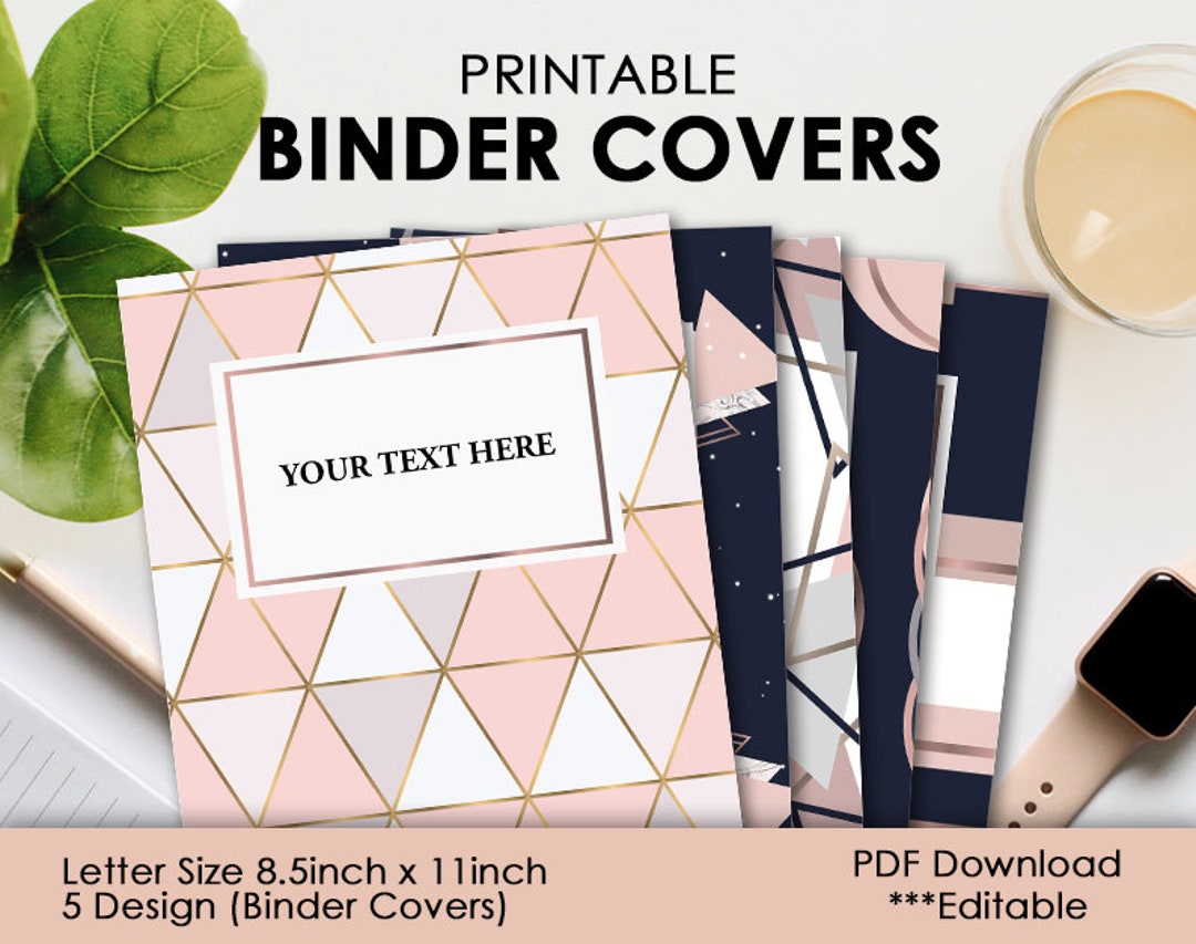 Printable Binder Cover Set - Etsy
