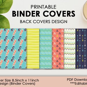 Printable Binder Cover Template Set - Etsy