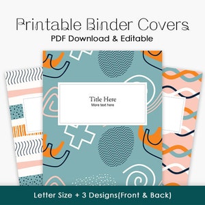 Scrapbook Seamless Pattern Binder Covers