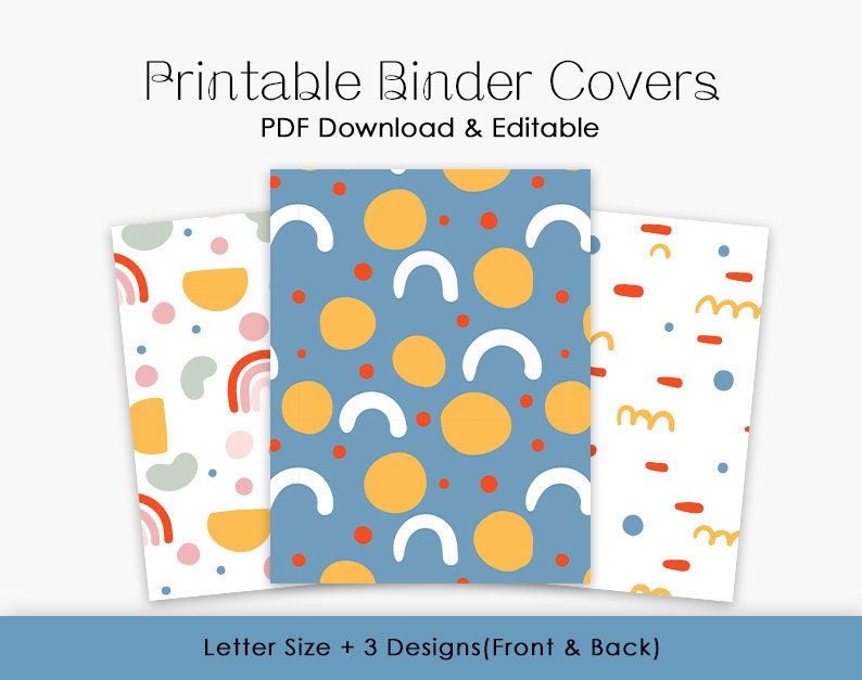 Editable Printable Binder Planner Cover - Etsy