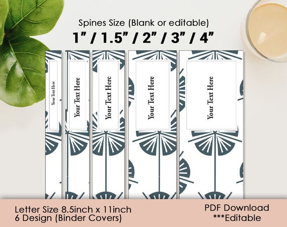 Printable Binder Cover and Spines 