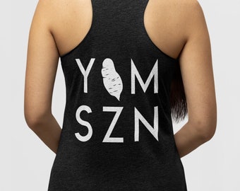 YAM SZN with Yam Womens 6-45 Inspired Tank Workout Shirt Coach Challenge Group Gift | Design on Back Only