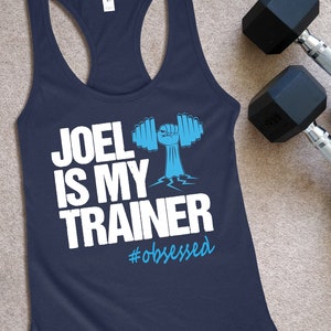 Joel Is My Trainer Shirt Womens Liift Hiit Workout Tank 10 Boxing Rounds Fitness Coaching Gift