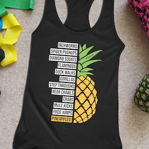 Cardio Zoo Workout Tank Womens Pineapples Shirt Ladies Fitness Coaching Gift