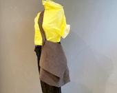 SOFTBAG - TASCHE - braun- crossbody -zero waste - groß - leicht