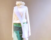 SOFTBAG - TASCHE - eisblau- crossbody -zero waste - groß - leicht