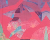 DIGGI- STOFF - Exklusivdruck - Baumwolle -digital- rosa/türkis