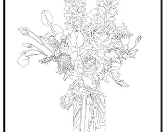 Floral Coloring Pages