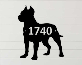 dog address sign etsy