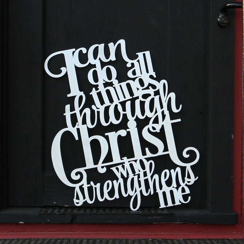 Metal Sayings Wall Art Christian Wall Art Wall Decor I Etsy