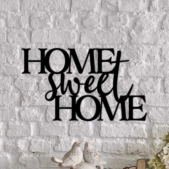 Metal Wall Art Home Sweet 120105
