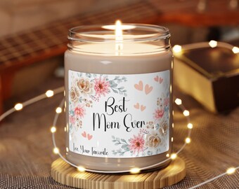 Best Mom Ever Mothers Day Candle Gift, Best Mom Ever Candle, Mothers Day Gift, Mom Candle, Gift for Grandmother, Favorite Daughter Son Gift