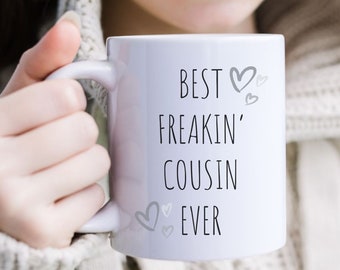 Cousin Coffee Mug, Gift for Cousin, Cousin Gift, Cousin Coffee Cup, Funny Cousin Christmas Mug, Gift for Cousins, Birthday Gift for Cousin