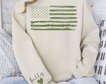 Personalized National Guard Wife Sweatshirt, Military Wife Sweatshirt, National Guard Wife Shirt,Military Wife Top,National Guard Wife Gift