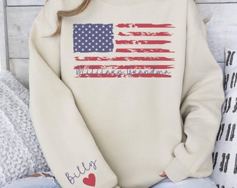 Personalized Proud Military Grandma Sweatshirt, Military Grandma Sweatshirt, Custom Military Nana Shirt, Military Tshirt, Military Mom Gifts