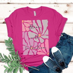 Boho Wildflower T-Shirt: Bloom with Intention Floral Shirt