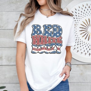 4th of July Red White Boozy Shirt, Independence Day Shirt, Fourth of July Tee, United States Shirt, July 4th Tee, USA Shirt,Patriotic  Shirt