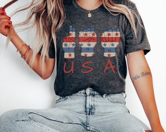 ASL USA 4th of July T-Shirt: Patriotic Sign Language Tee