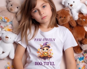 Halloween Cute Shirt, Halloween Kid Shirt, Halloween Cat Shirt, Halloween Kids, Back to School Shirt, Halloween Shirt for Her, Gift for Her