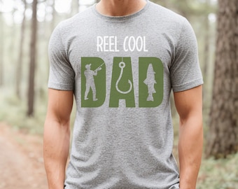 Reel Cool Dad Fishing Shirt, Fishing Dad Gift, Gift for Fishermen, Fishing Gift for Dad,  Fishing Gift for Husband, Reel Cool Fishing Shirt