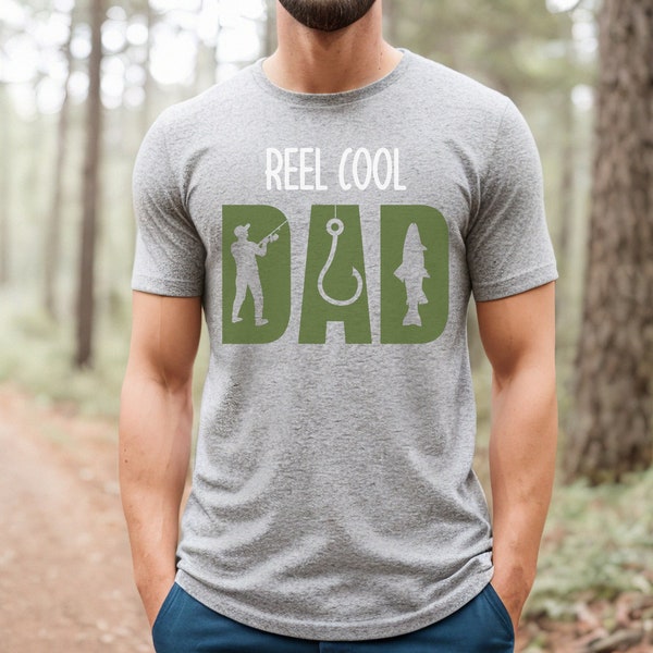 Fathers Day Fishing Shirt, Fishing Dad Gift, Gift for Fishermen. Fishing Gift for Dad, Fathers Day Fishing Gift, Reel Cool Dad Fishing Shirt