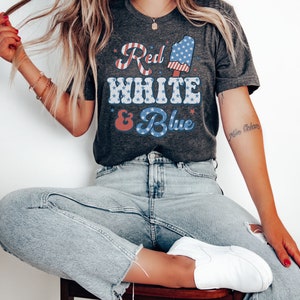 4th Of July Red White & Blue Shirt, Independence Day, Fourth of July Shirt, United States Shirt, July 4th Tee, USA Shirts, Patriotic  Shirt