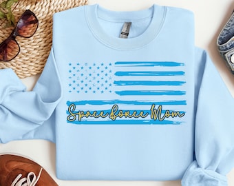 Space Force Mom Sweatshirt, Military Pride, Mother's Day Gift