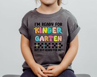 Kindergarten Shirt: First Day of School Tee, Elementary Back to School